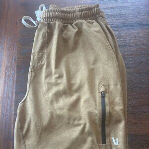 VUORI Sunday Performance Joggers, Men's, Large, Golden Brown